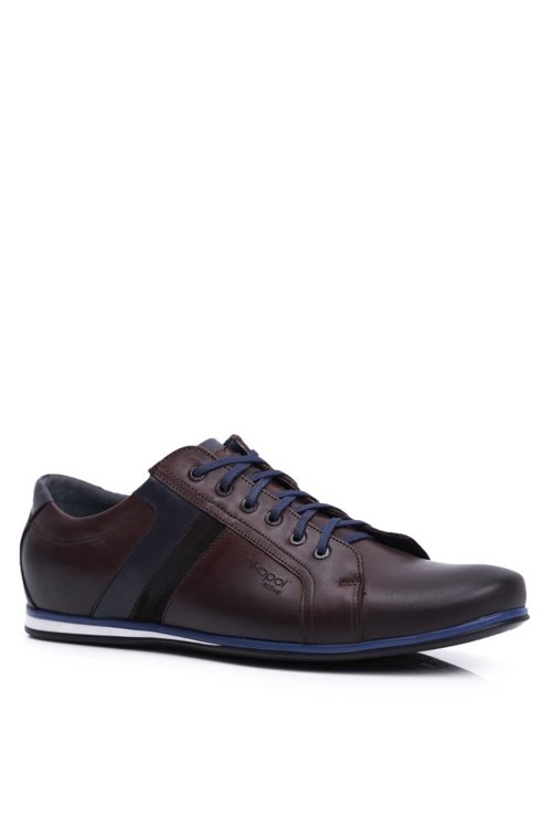 Men's Casual Leather Shoes Nikopol Brown 1721