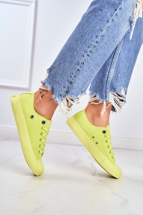 Women's Classic Low Sneakers BIG STAR AA274012 Lime