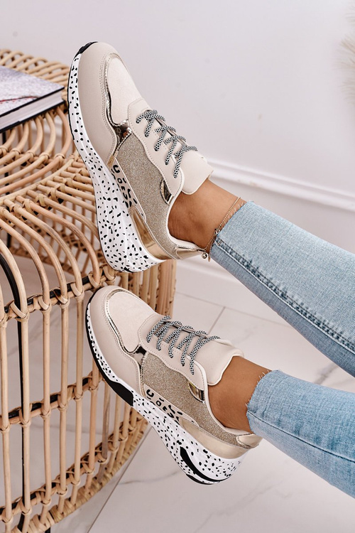 Women’s Wedge Sneakers Gold Avery