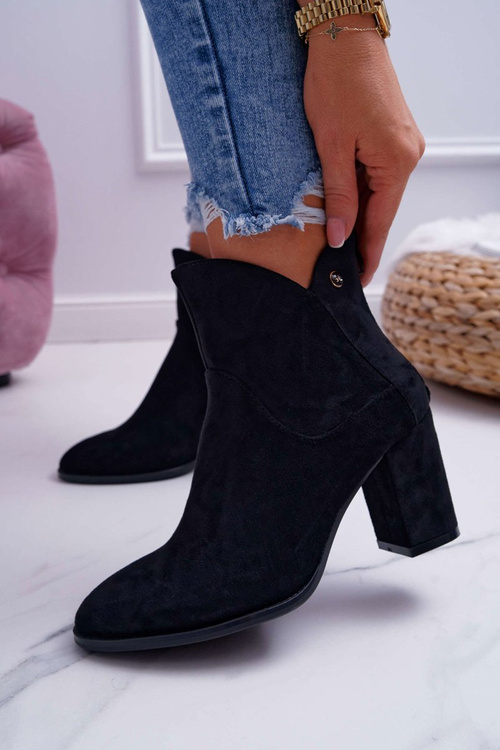 Sergio Leone Damen Stiefel mit Absatz Schwarz BT525